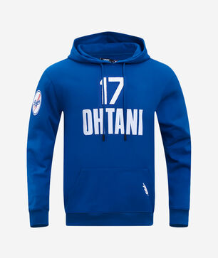 Los Angeles Dodgers Shohei Ohtani #17 Classic Player Name And Number Double Knit Pullover Hoodie