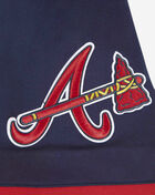 Atlanta Braves Classic Chenille Double Knit Short Sleeve Pull Over Hoodie 
