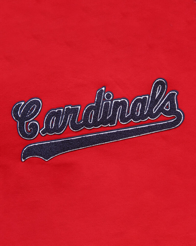 PRO STANDARD St. Louis Cardinals Classic Fleece Cropped Pull Over Hoodie LSCC35214-RED Red 4