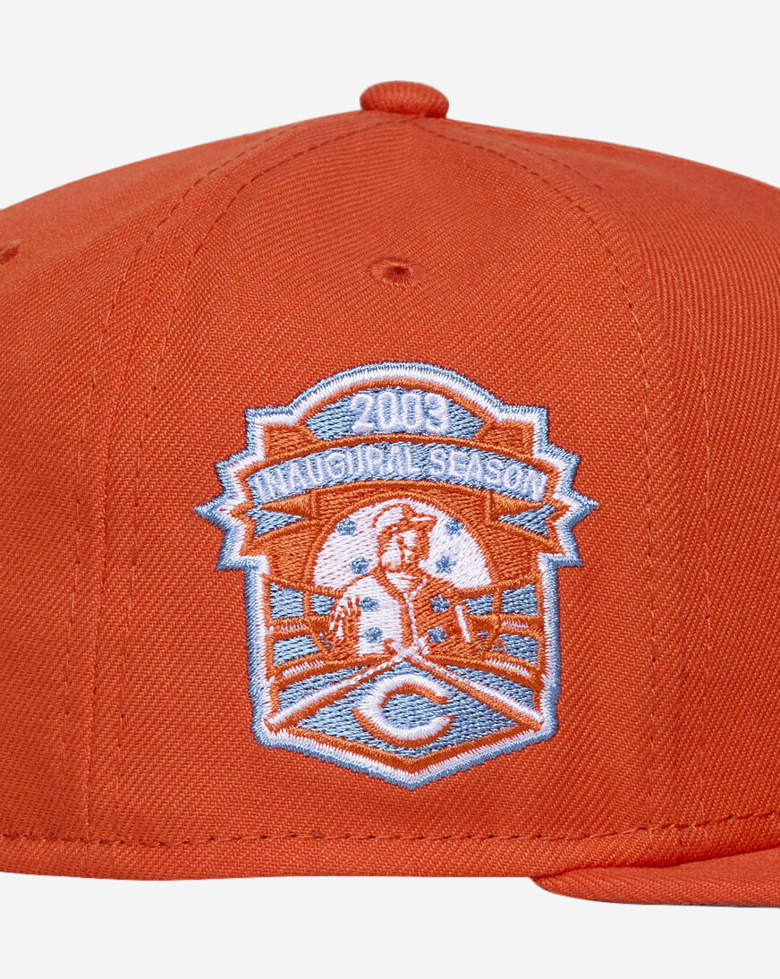 Shop New Era 59Fifty Cincinnati Red Fitted Hat 71011939 orange