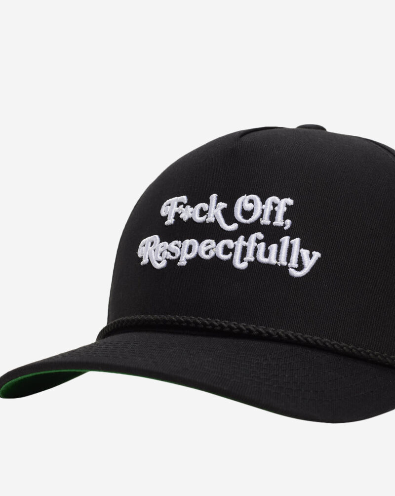 Field Grade Respectfully Wool Trucker Hat 1005026 Black 2