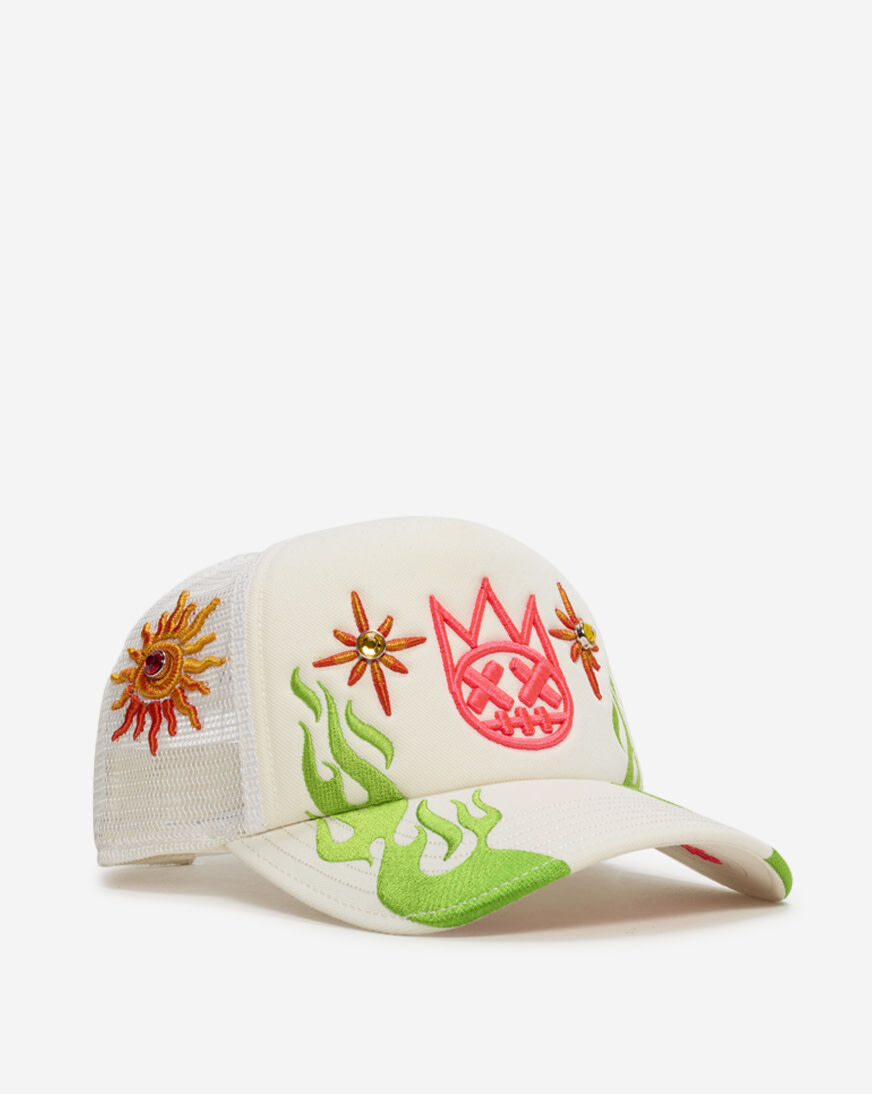 Shop Cult of Individuality Sunny Daze Spider Mesh Back Trucker Hat