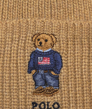 Solid Flag Bear Beanie