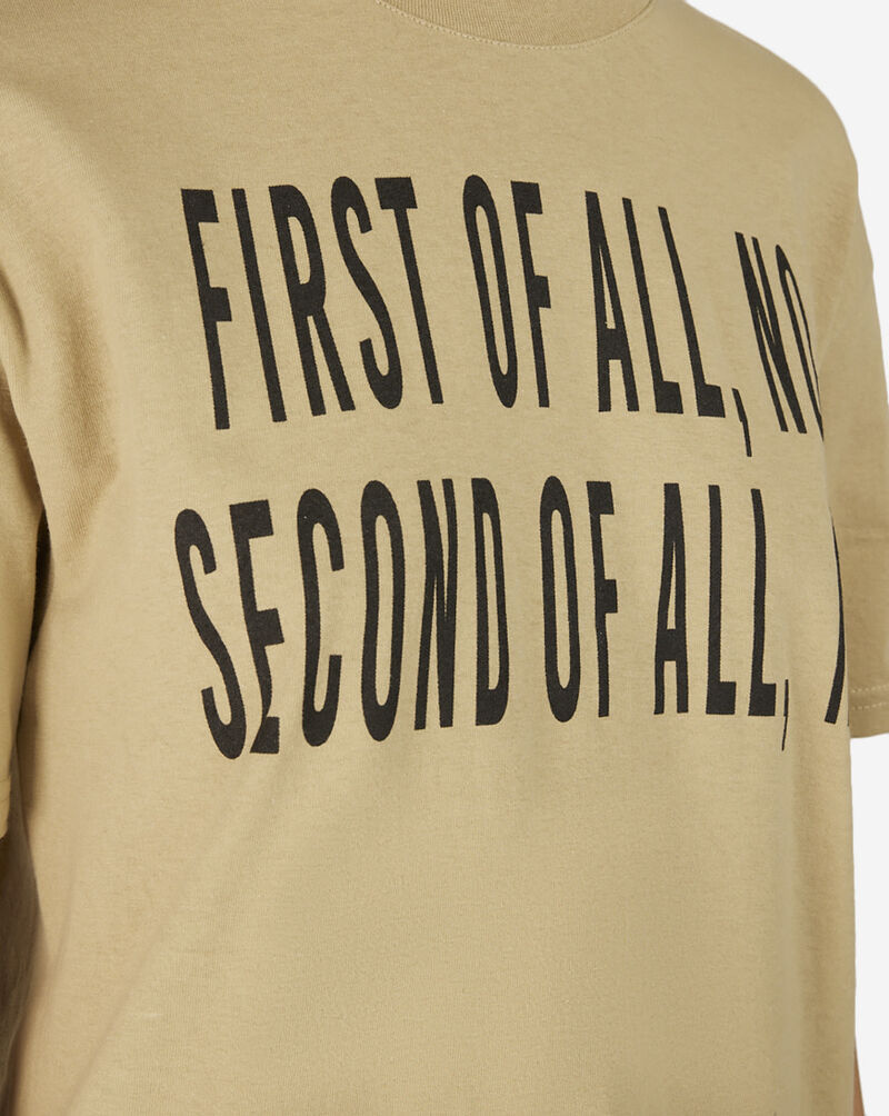 Graphic Tees First Of All No Tee FTT7170XX Beige 3