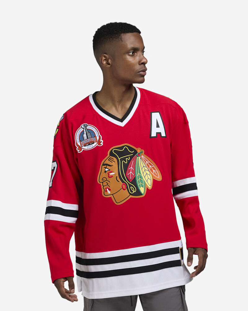 Mitchell  Ness  Chicago Blackhawks Chelios Power Play Player Jersey JY9047-CBHSCAR Red 1