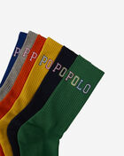 Outline 6Pk Crew Socks - L