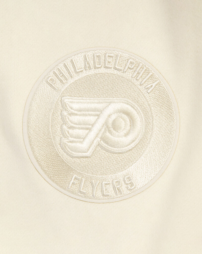 PRO STANDARD Philadelphia Flyers Neutral Drop Shoulder Fleece Pullover Hoodie HPF564442-EGG cream 4