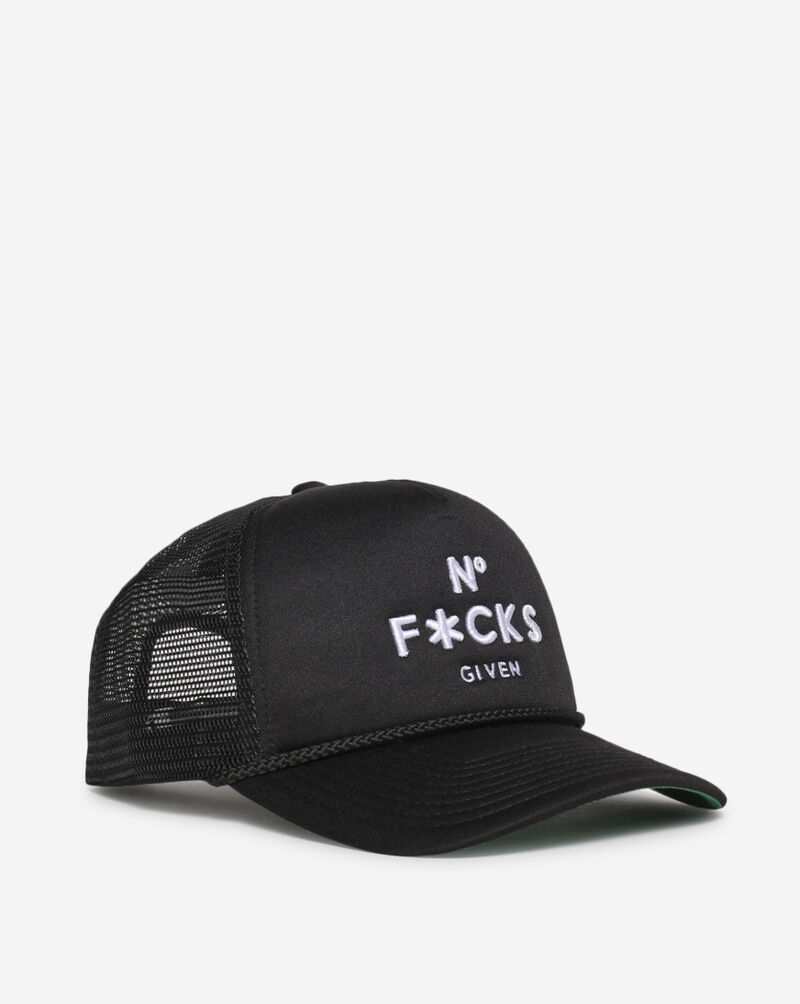 Field Grade No F*Cks Trucker Hat 1002629 Black 1