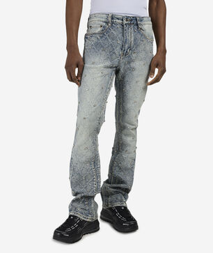 Embellished Stacked Jeans