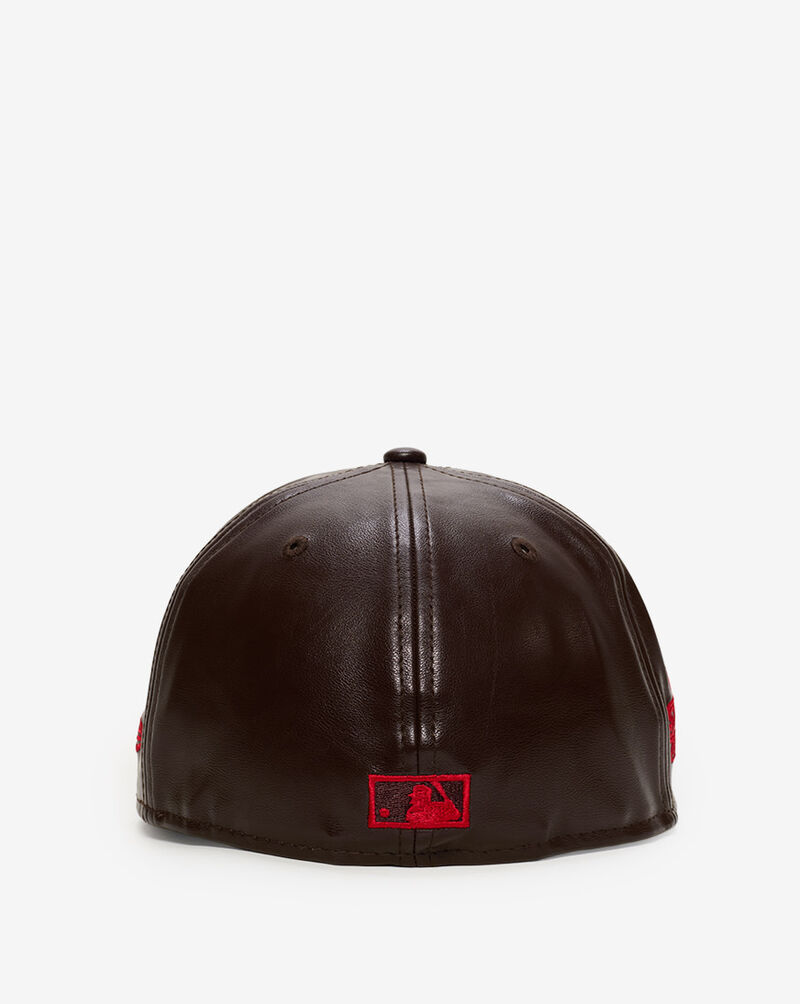 New Era 59Fifty 45th Anniversary Philadelphia Phillies Leather Fitted Hat 60766468 Brown 3