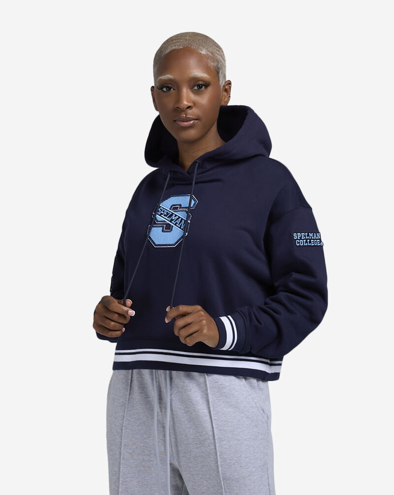 PRO STANDARD Spelman Vintage Varsity Fleece Hoodie CSPC71954-MDN Blue 1