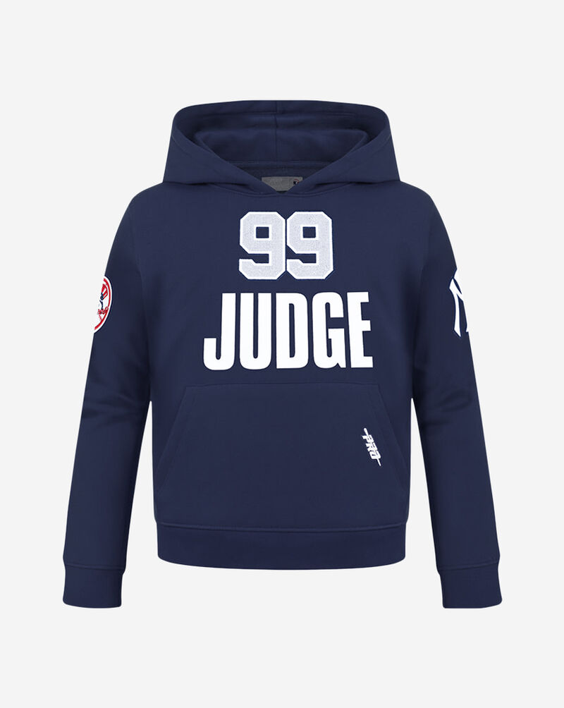 PRO STANDARD Big Boys' New York Yankees Aaron Judge #99 Classic Player Fleece Pullover Hoodie LNYB5315594-MDN Blue 1