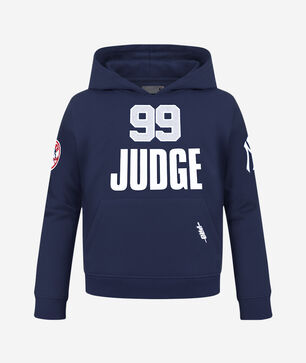 Big Boys' New York Yankees Aaron Judge #99 Classic Player Fleece Pullover Hoodie