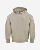 New York Yankees Neutral Drop Shoulder Fleece Pull Over Hoodie