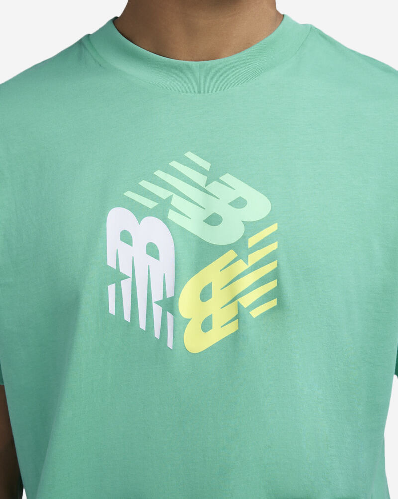 New Balance Box Logo Tee MT41907-AYT Blue 3