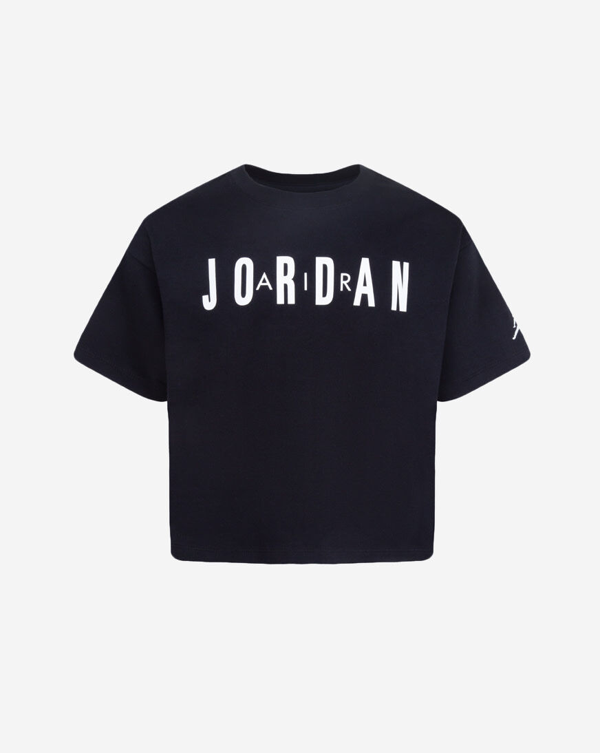 Shop Jordan Grade School Post Up Boxy Tee 45C657-023 black