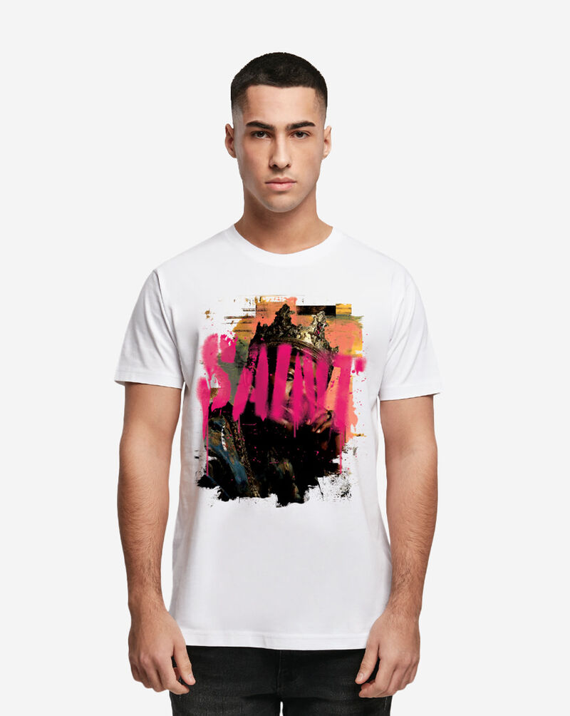 Mister Tee Graffiti Saint King Tee MTUS583-US-00220 White 1