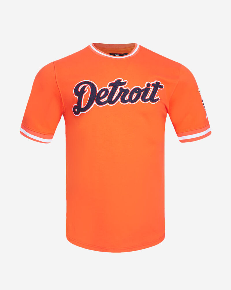 PRO STANDARD Detroit Tigers Short Sleeve Classic Chenille Double Knit Tee  LDT131954-ORG Orange 1