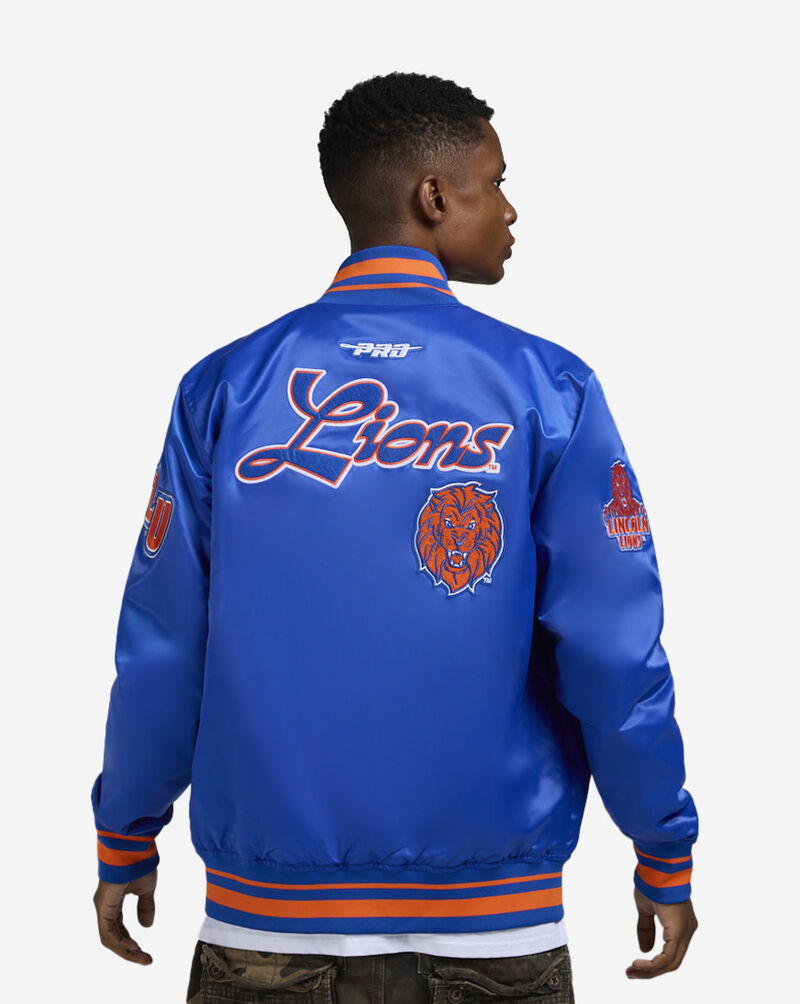 PRO STANDARD Lincoln University Hoco Satin Jacket CLP670075-ROR Blue 2