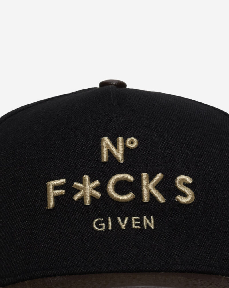 Field Grade No F Given Wool Leather Trucker Hat 1006034 Black 2