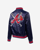 Atlanta Braves Mash Up Rib Satin Jacket