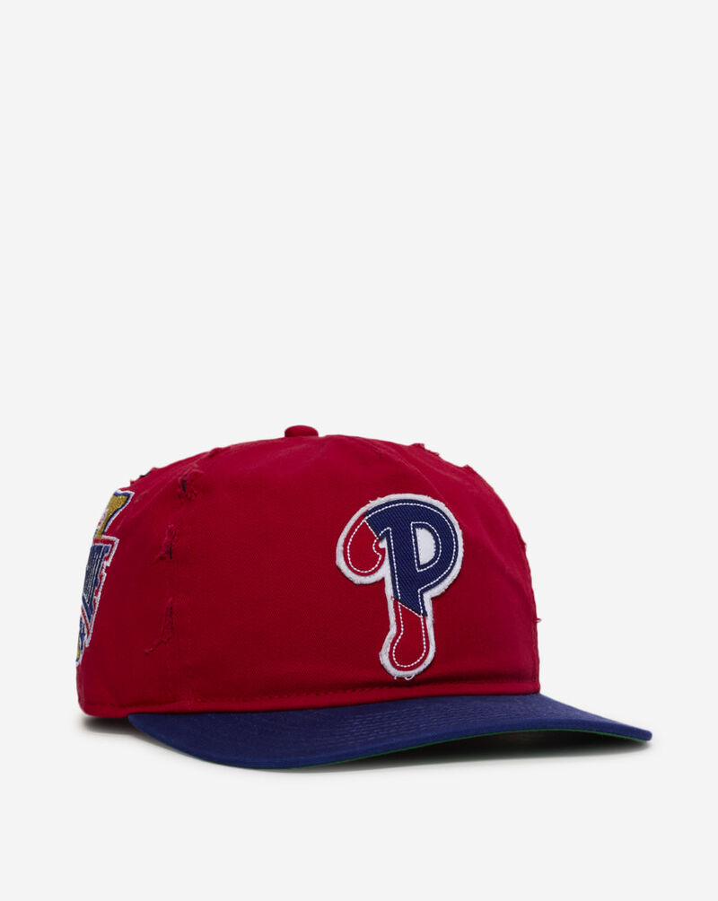 New Era 19Twenty Philadelphia Phillies Frayed Snapback Hat 60833831 Red 1