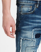 Crysp Denim Rip Patch Jeans CRYSPHOL2140-IND Blue 3