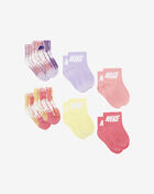 Girls' Toddler Tie Dye Quarter 6 Pack Socks (6-12)