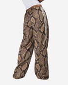 adidas Satin Snake Print Wide Leg Track Joggers KX1886 animal print 2