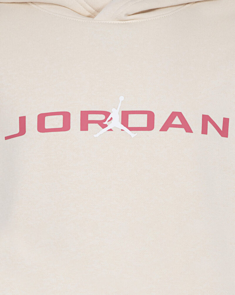 Jordan Big Kids' Baseline Pullover Hoodie 95D665-AAK cream 2