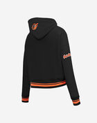Baltimore Orioles Retro Classic Rib Fleece Cropped Pullover Hoodie