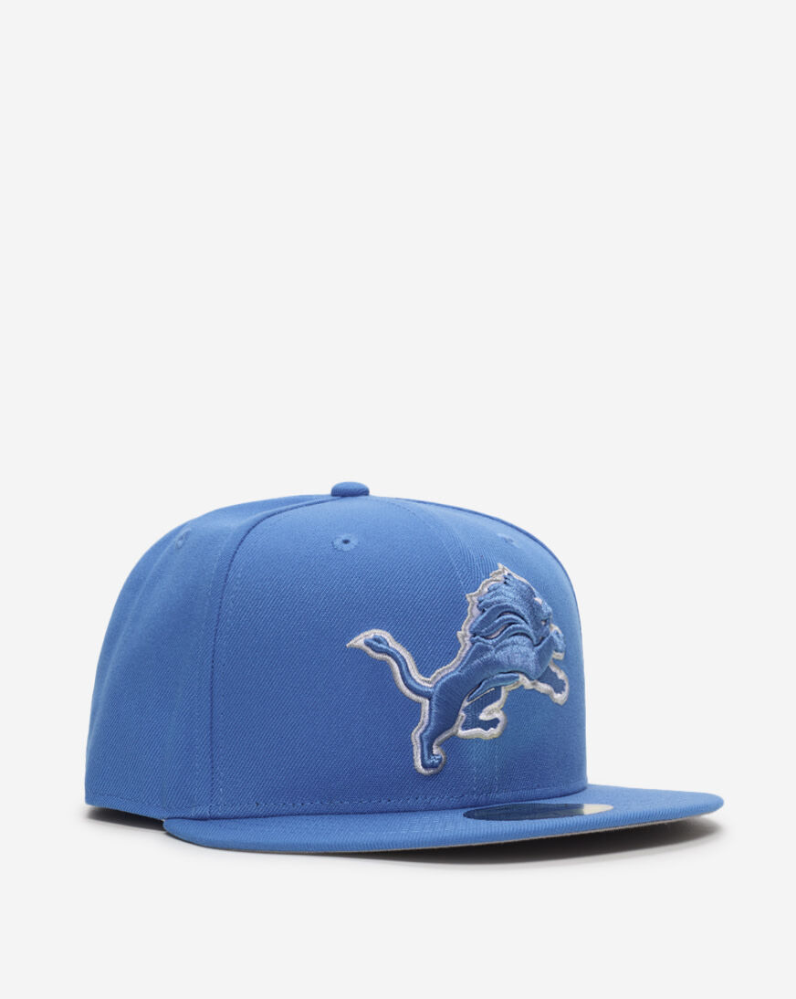 Shop New Era 59Fifty Detroit Lions Core Fitted Hat 60567498 blue
