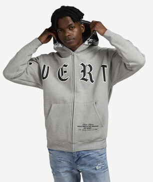 Full Zip Skull Hoodie