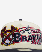 New Era 9Fifty Atlanta Braves Classic A-Frame Snapback Hat 60807888 cream 2