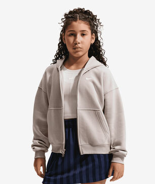 Big Kids' NSW Studio Fleece Oversized Full-Zip Hoodie