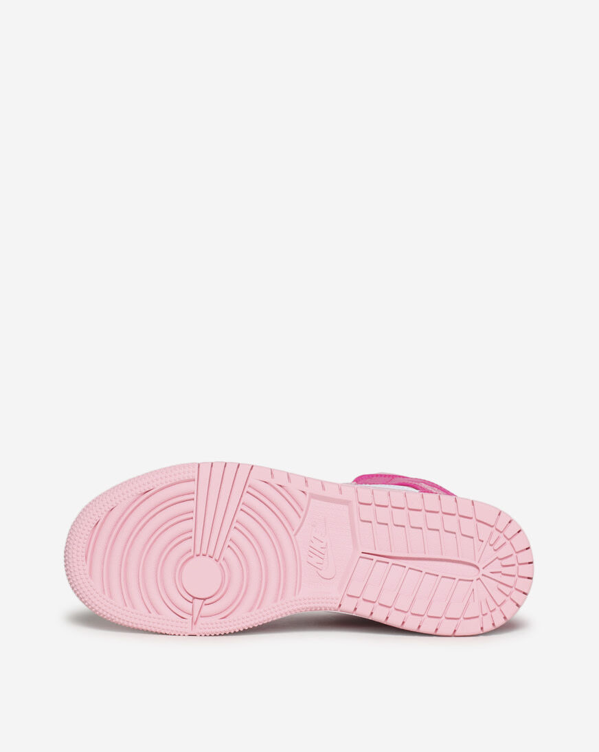 靴 Nike GS Air Jordan 1Mid Medium Soft Pink Amazon.com | Nike Air Jordan 1 Mid GS Youth White/Medium