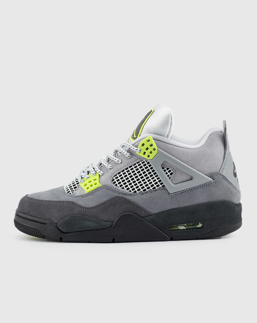 jordan retro 4 grey and yellow