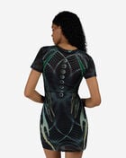 Smoke Rise Printed Mesh Bodycon Dress RKD26S423SN-BLACK Black 2