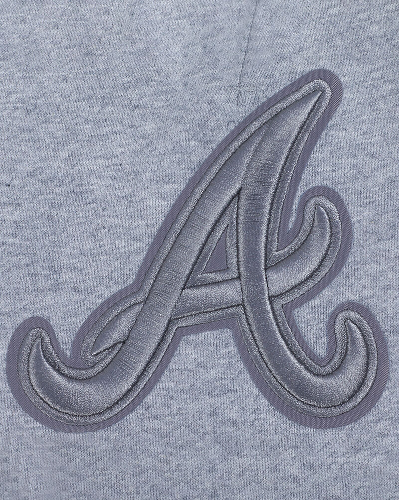 PRO STANDARD Atlanta Braves Neutral Fleece Short  LAB336996-DHG Grey 2