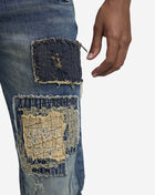 Distressed Patchwork Jeans