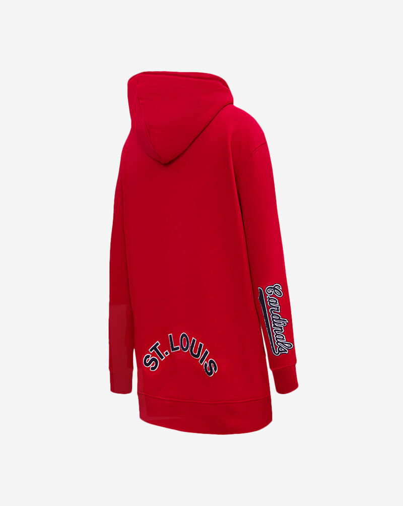 PRO STANDARD St. Louis Cardinals  Classic Fleece Hoodie Dress LSCB35219-RED Red 3