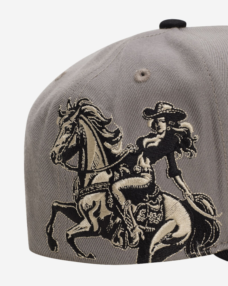 Field Grade Wild Ride 2 Tone Wool Trucker Hat  1005726 Grey 2