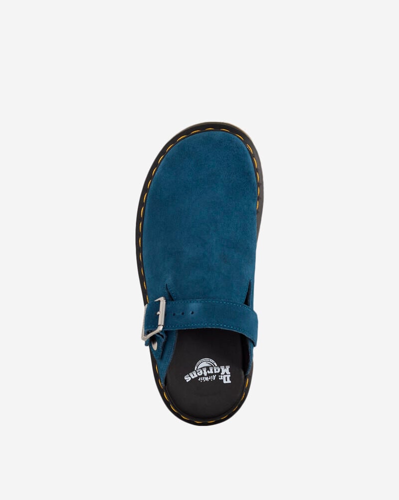 Dr. Martens Zebzag Suede Slingback Platform Mules 31937401 Blue 7