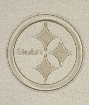 Pittsburgh Steelers Neutral Drop Shoulder Fleece Pull Over Hoodie
