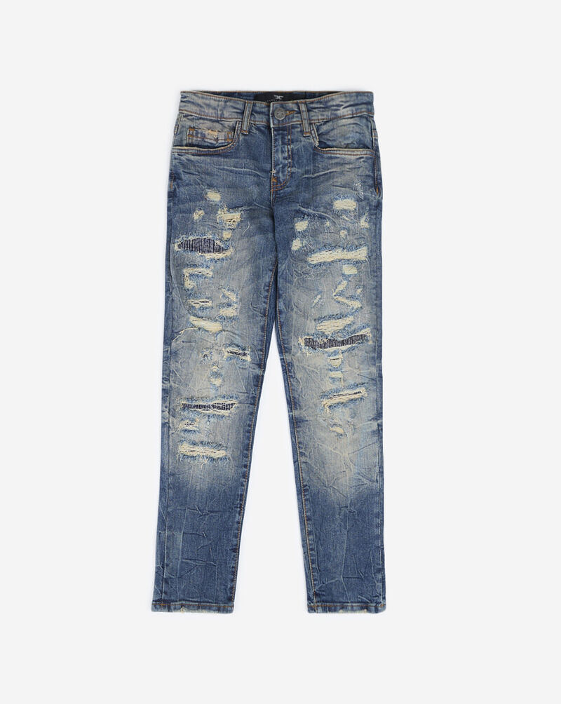 Grad School Distressed Straight Jeans (8-16)