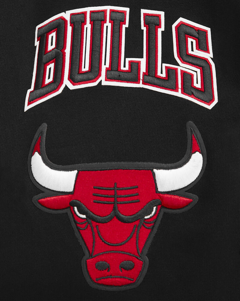 PRO STANDARD Chicago Bulls Mash Up Rib Fleece Crewneck BCB5515747-BRK Black 4