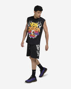 Von Dutch Flames Foil Fleece Shorts 4VND3A5342-BLK Black 4