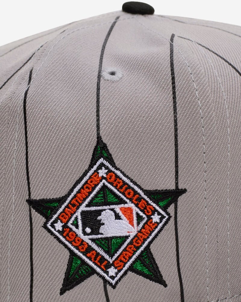 New Era 59Fifty Baltimore Orioles DSM Pinstripe Fitted Hat 60770386 Grey 2