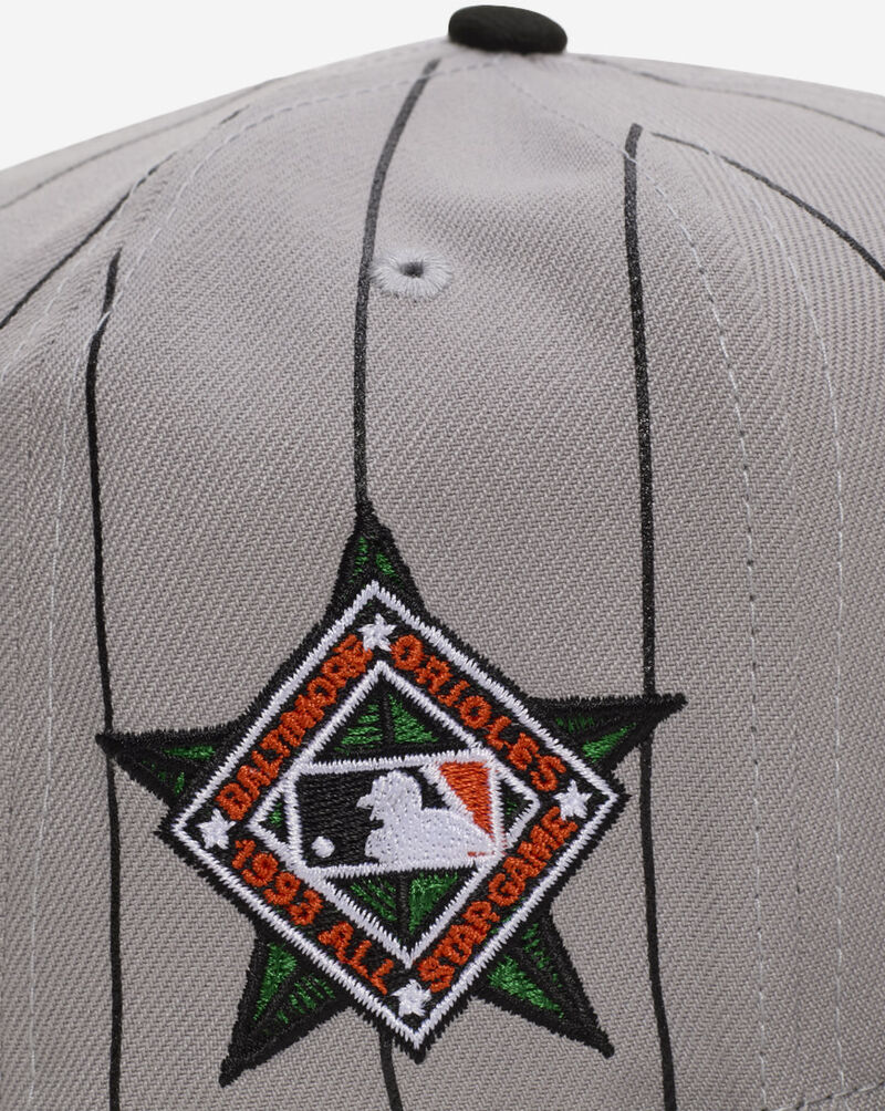New Era 59Fifty Baltimore Orioles DSM Pinstripe Fitted Hat 60770386 Grey 2