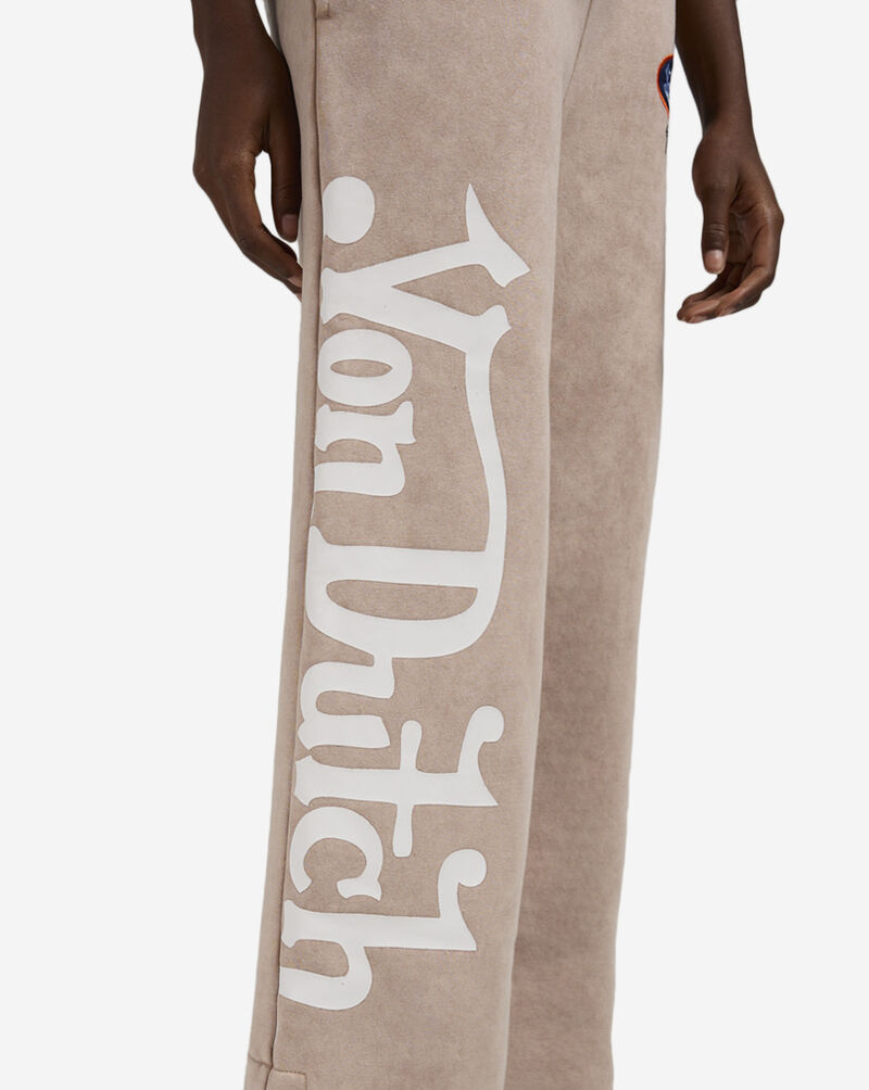 Von Dutch Fleece Wide Leg Pants 7VND3A7060 Beige 4